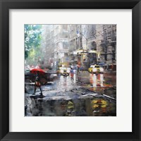 Manhattan Red Umbrella Fine Art Print