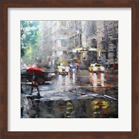 Manhattan Red Umbrella Fine Art Print