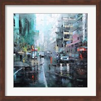 Montreal Turquoise Rain Fine Art Print