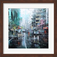 Montreal Turquoise Rain Fine Art Print