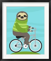 Cycling Sloth Fine Art Print