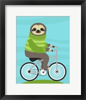 Cycling Sloth Fine Art Print