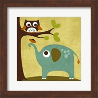 Owl and Elephant Fine Art Print