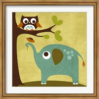 Owl and Elephant Fine Art Print