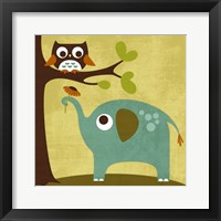 Owl and Elephant Fine Art Print