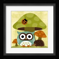 Owl and Hedgehog Fine Art Print