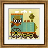 Owl Train Conductor Fine Art Print