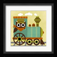 Owl Train Conductor Fine Art Print
