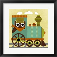 Owl Train Conductor Fine Art Print