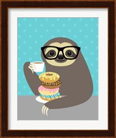 Snacking Sloth Fine Art Print