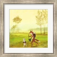 Master Lamb and His Painting Master Fine Art Print