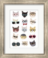 Cats with Glasses Fine Art Print