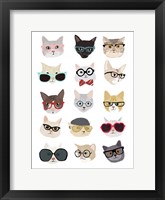 Cats with Glasses Fine Art Print