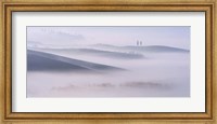 Dawn Mist in Val d'Orcia, Tuscany Fine Art Print