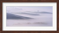 Dawn Mist in Val d'Orcia, Tuscany Fine Art Print