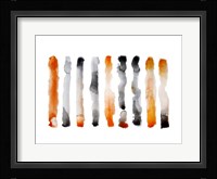 Orange and Black Fine Art Print