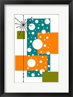 Lacuna - Aqua and Orange Fine Art Print