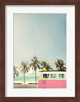 Surf Bus Pink Fine Art Print