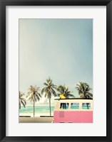 Surf Bus Pink Fine Art Print