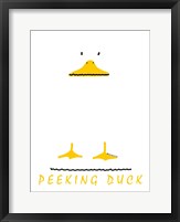 Peeking Duck Fine Art Print