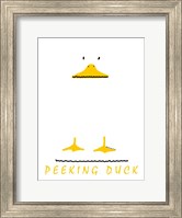 Peeking Duck Fine Art Print