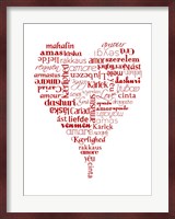Translation of Love (white) Fine Art Print