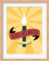 Black Lives Matter - Candle Fine Art Print