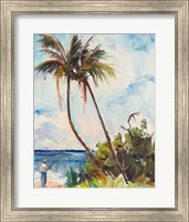 Fishing under Palms Fine Art Print