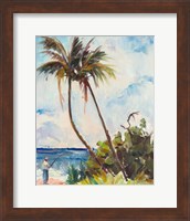 Fishing under Palms Fine Art Print