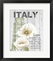 Italy Poppies Framed Print