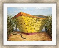 Yellow and Orange Rowboat Fine Art Print