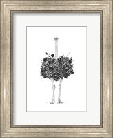 Floral Ostrich Fine Art Print