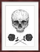 Skull N Roses Fine Art Print