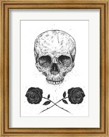 Skull N Roses Fine Art Print