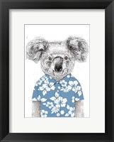 Summer Koala (Blue) Fine Art Print