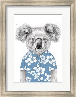 Summer Koala (Blue) Fine Art Print