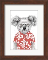 Summer Koala (Red) Fine Art Print