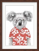 Summer Koala (Red) Fine Art Print