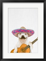 Dog Guitarist Fine Art Print
