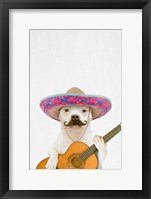 Dog Guitarist Fine Art Print