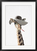 Giraffe Dressed in a Hat Fine Art Print