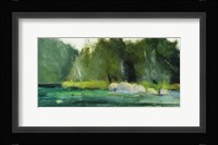 Lily Pond & Dark Woods Fine Art Print