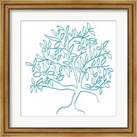 A Teal Tree Fine Art Print