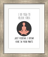 Wine and Yoga Fine Art Print