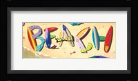 Beach in Boards Fine Art Print