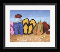 Flip Flop Fence Fine Art Print