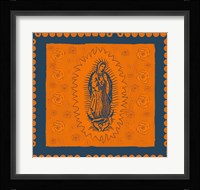 Orange and Blue Mary Fine Art Print