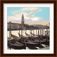 Campanile Vista with Gondolas Fine Art Print