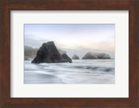 Crescent Beach Waves 1 Fine Art Print