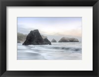 Crescent Beach Waves 1 Fine Art Print